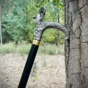 Home premium handcrafted markhor stick walking cane (article # 307)