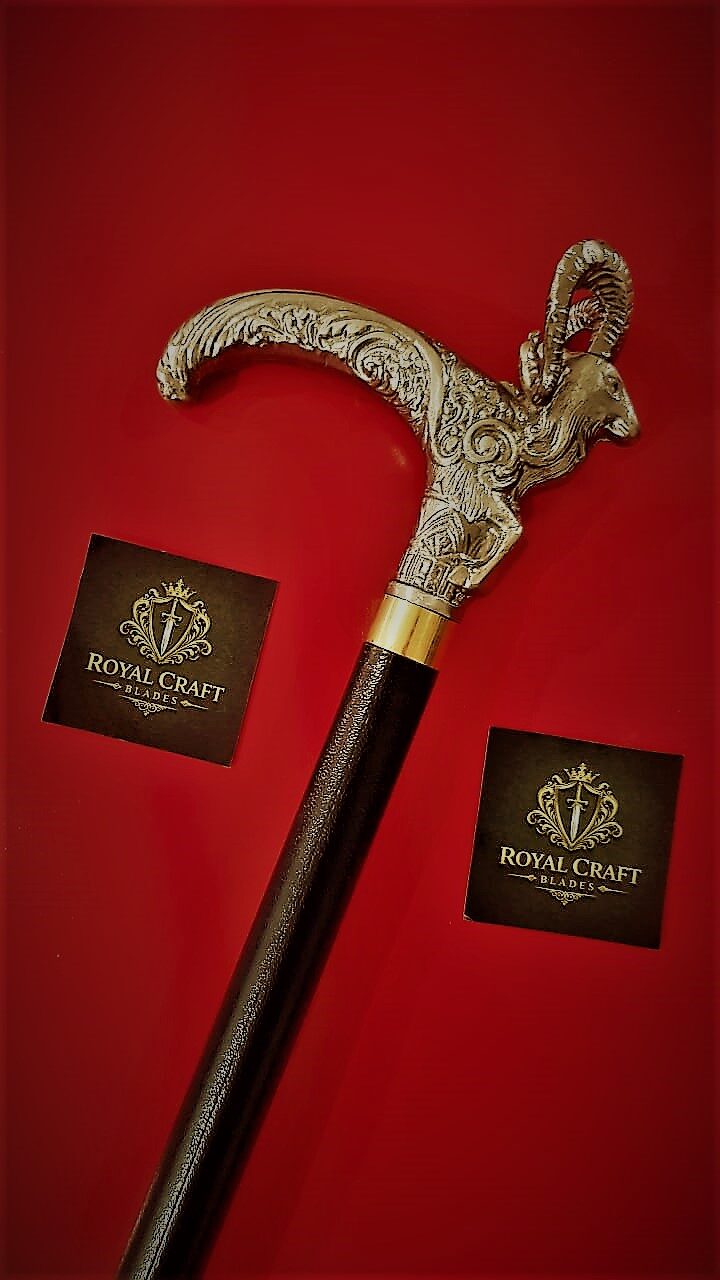 premium handcrafted markhor stick (walking cane) premium handcrafted markhor stick (walking cane)