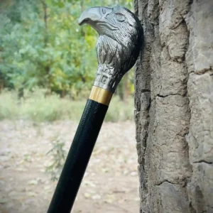 Home premium handcrafted lion stick walking cane (art. no. stk 002)