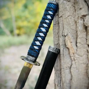 Home silver blade japanese katana sword | size 40 inches | high carbon steel (art. no. ktn 10)