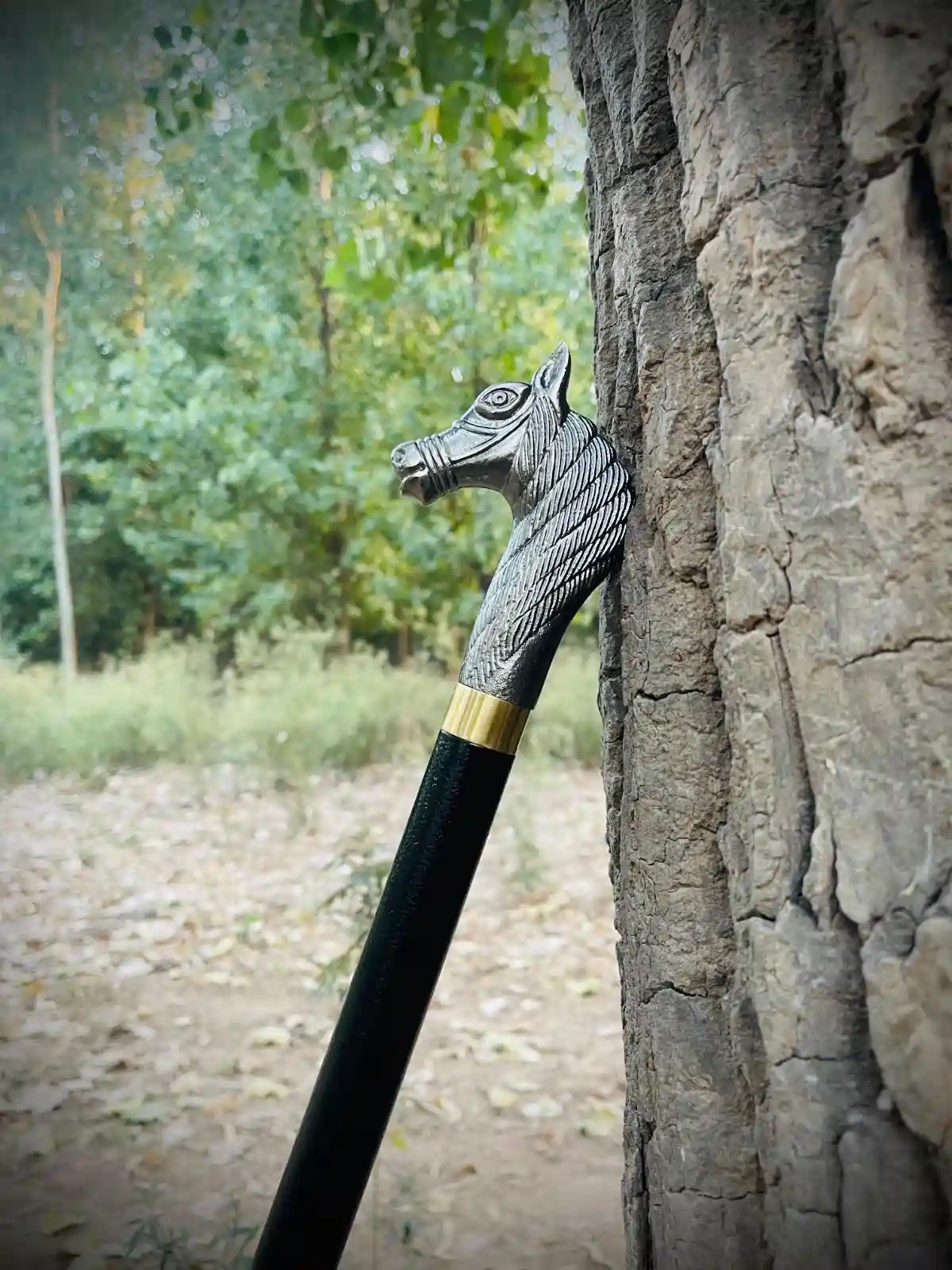 premium handcrafted horse stick walking cane (art. no. stk 004) premium handcrafted horse stick walking cane (art. no. stk 004)
